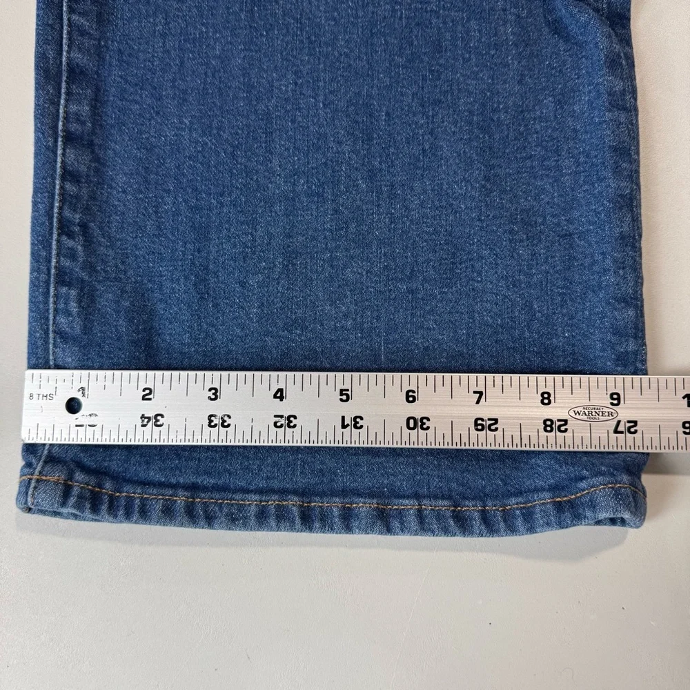 Madewell Jeans Women 31 Blue Perfect Vintage Wide Leg High Waist Stretch Denim - Picture 10 of 11